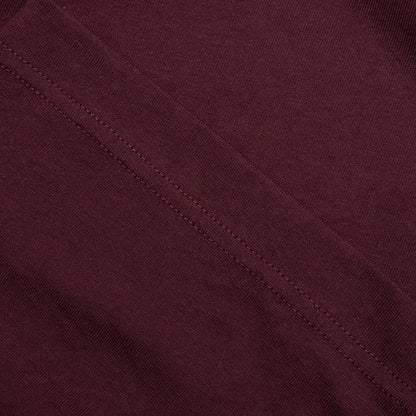 Jersey Braque Pocket Tee Maroon
