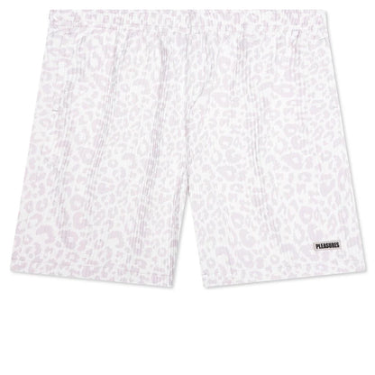 Leopard Active Shorts Off White