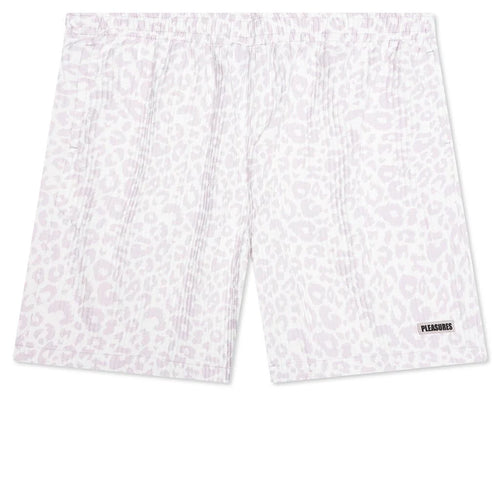 Leopard Active Shorts Off White