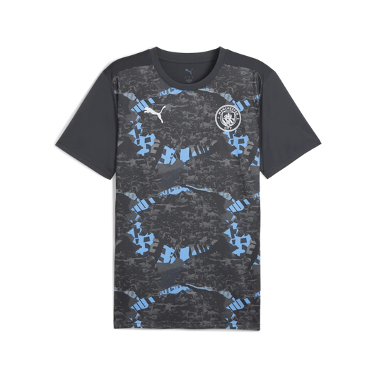PUMA Manchester City Prematch SS Jersey Gray