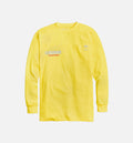NYS Sun Dyed In Texas Heavyweight Pocket Long Sleeve Tee Mens T Shirt Yellow