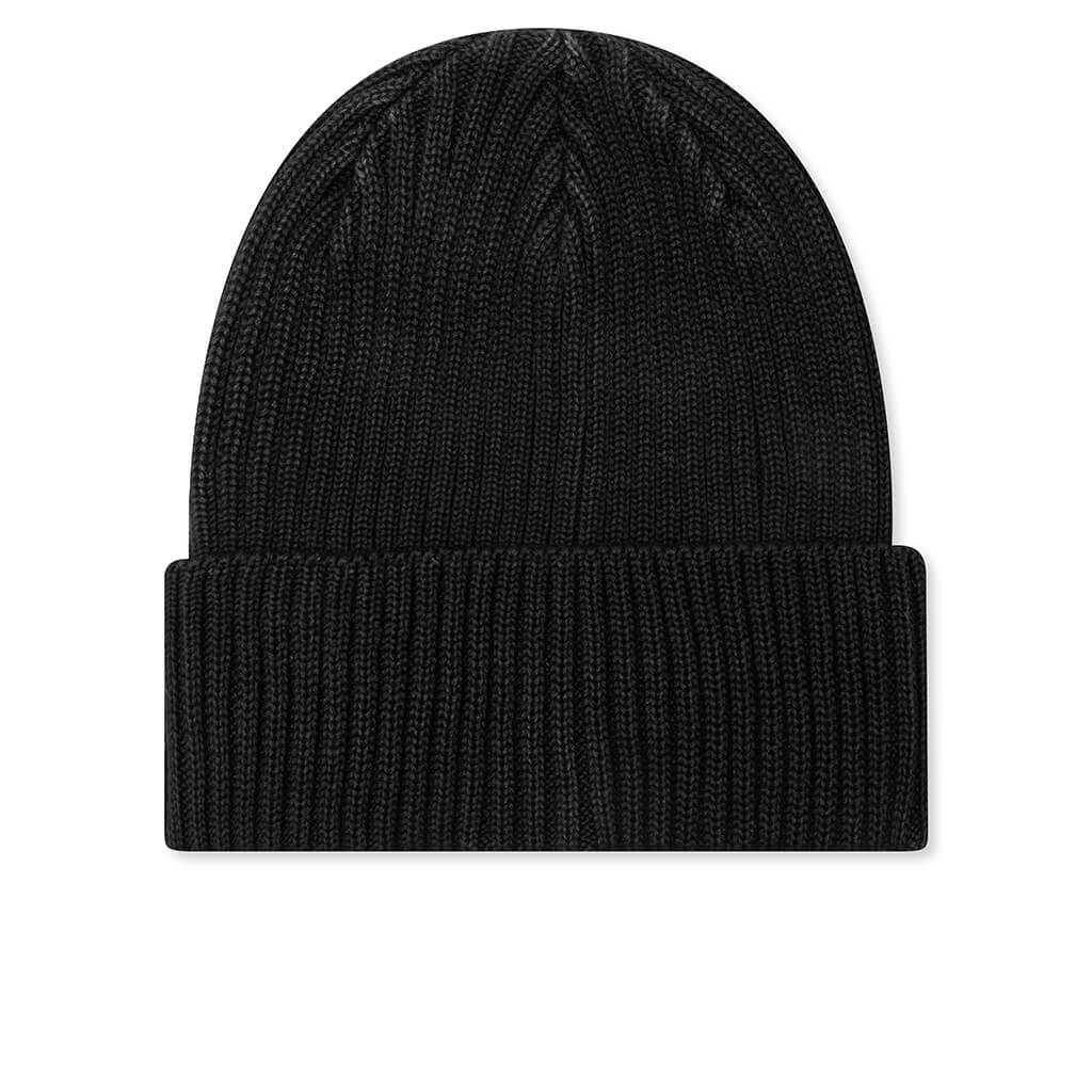Cotton Rib Beanie Black