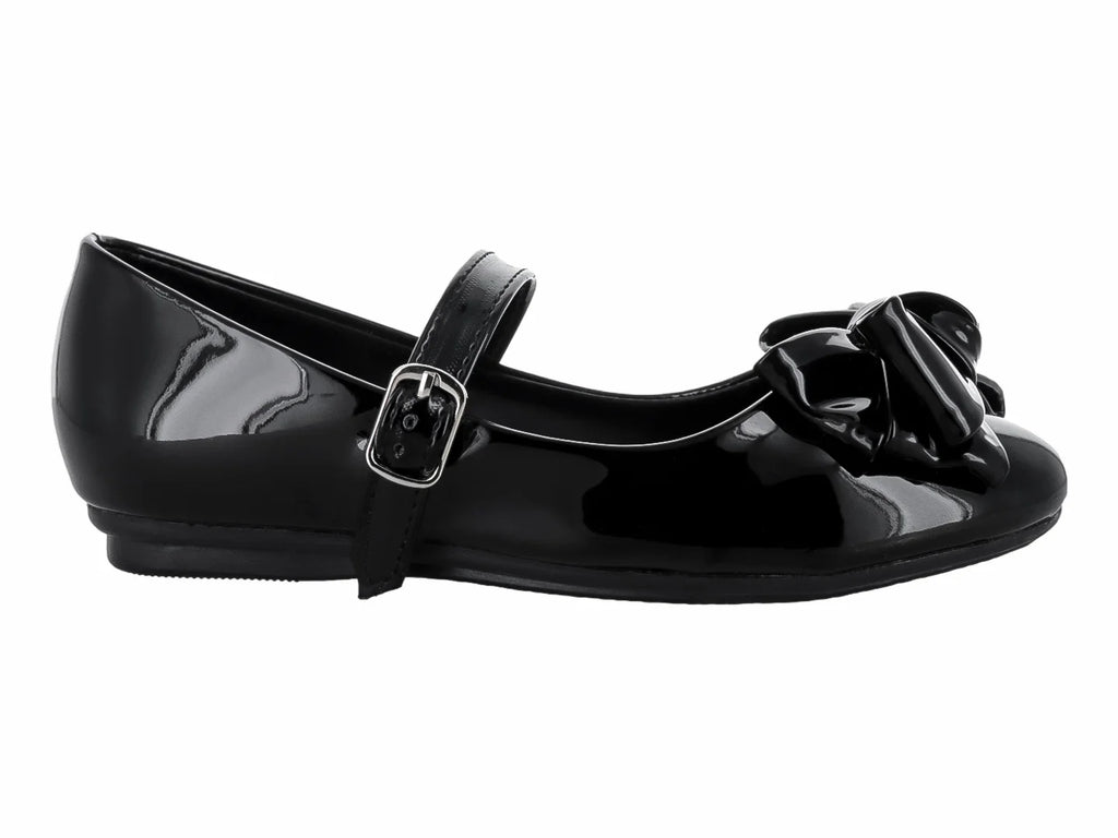 Zapatos Genesis de Charol Negro para Niña