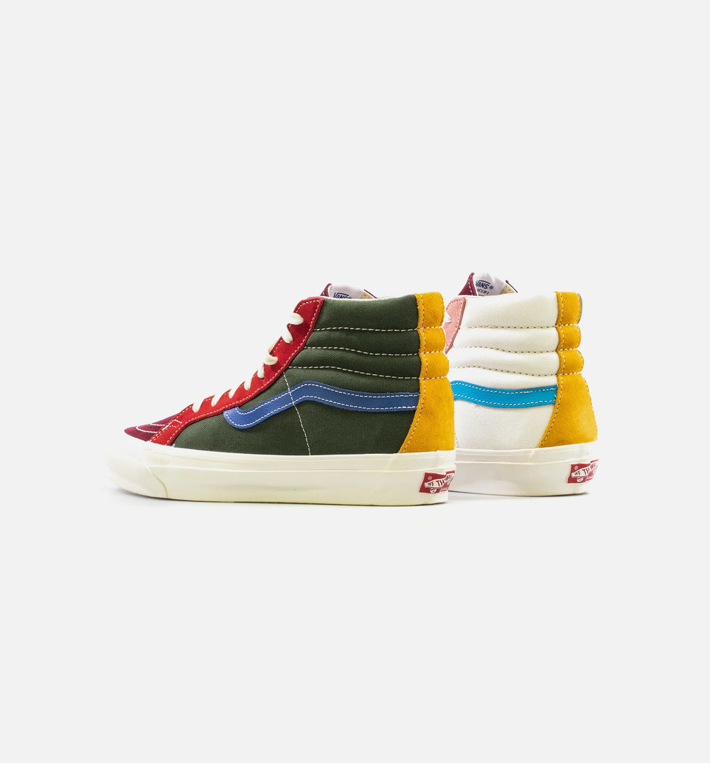 OG SK8 Hi LX Mens Lifestyle Shoe Yellow Green Blue Bone Red