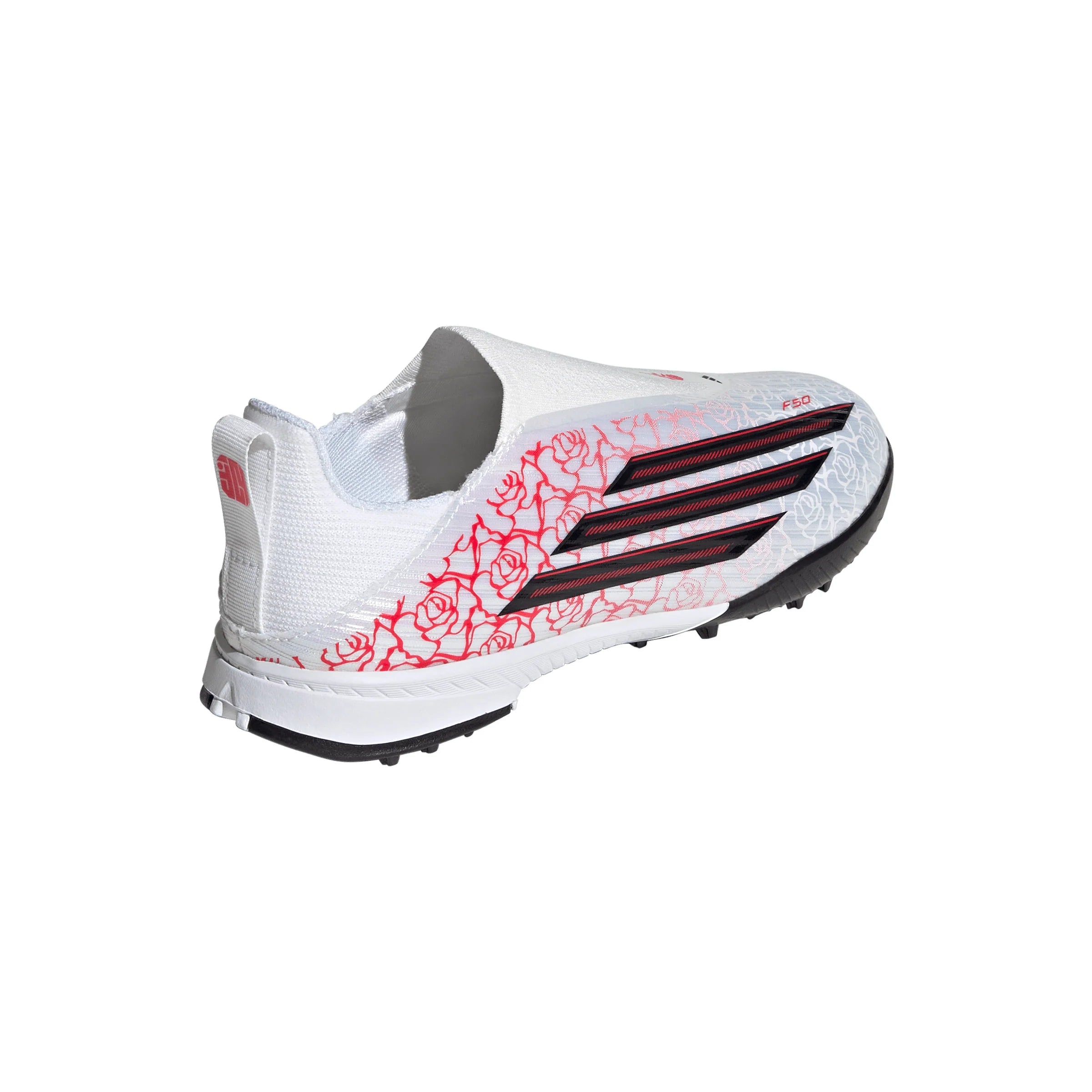 adidas F50 League Laceless TF Turf Youth Soccer Cleats White Black Red