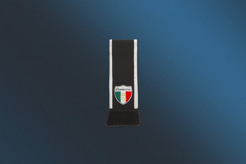 adidas Originals x Willy Chavarria Football Scarf Black Better Scarlet Collegiate Green