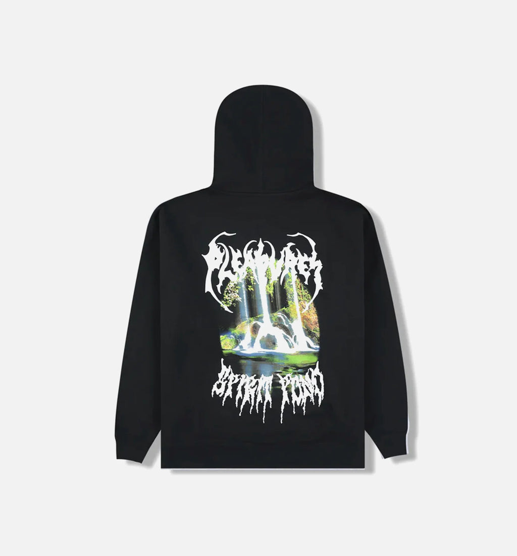 Pond Zip Up Mens Hoodie Black