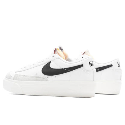 Womens Blazer Low Platform White Black Sail