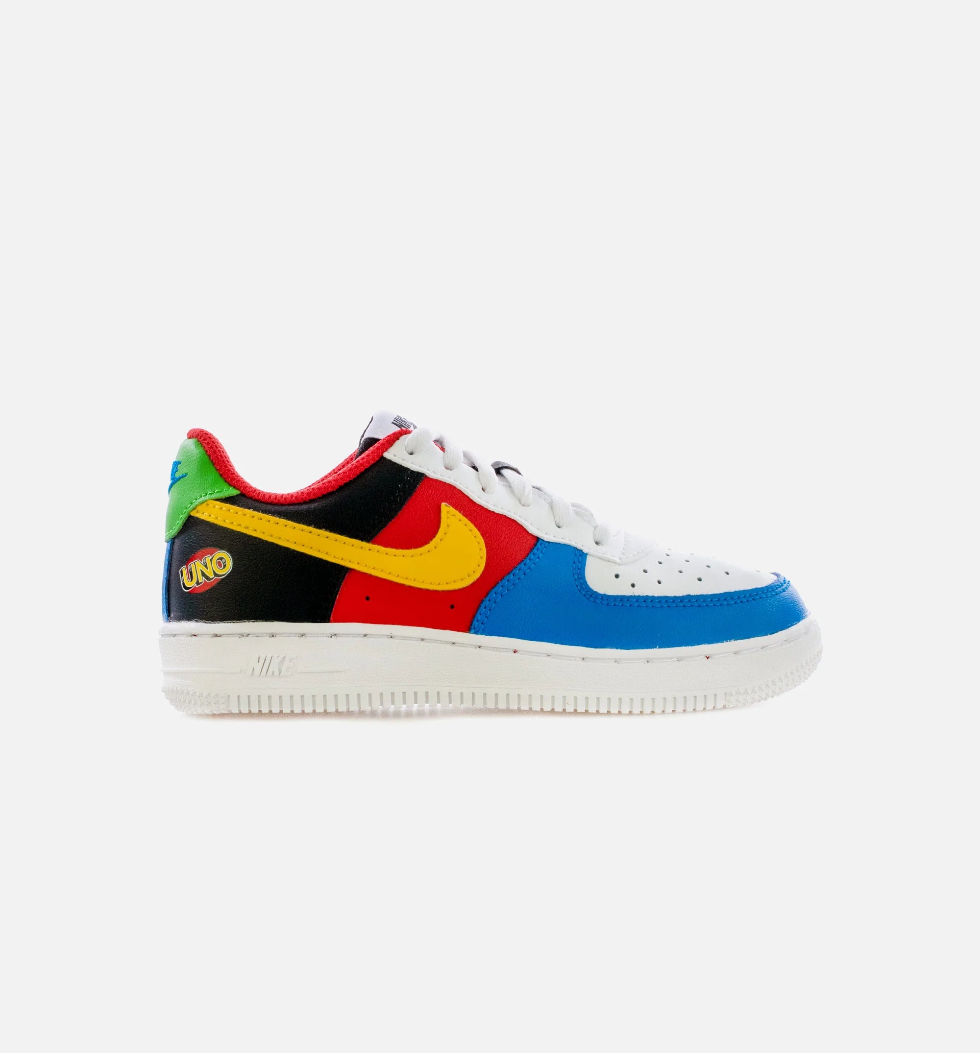 Air Force 1 UNO Preschool Lifestyle Shoe Black Red Multi Free Shipping