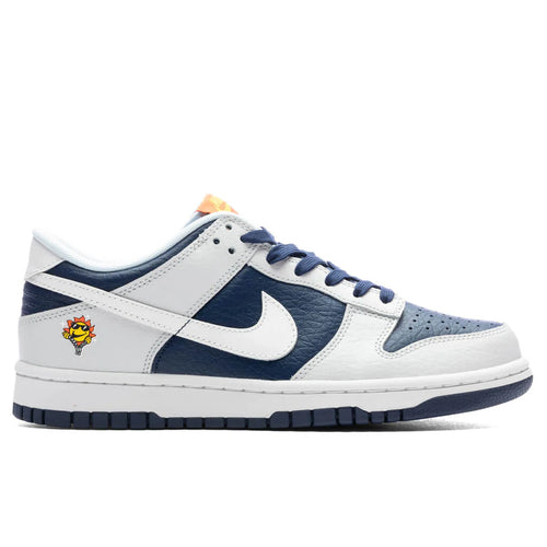 Dunk Low UV Reactive GS Photon Dust White Midnight Navy