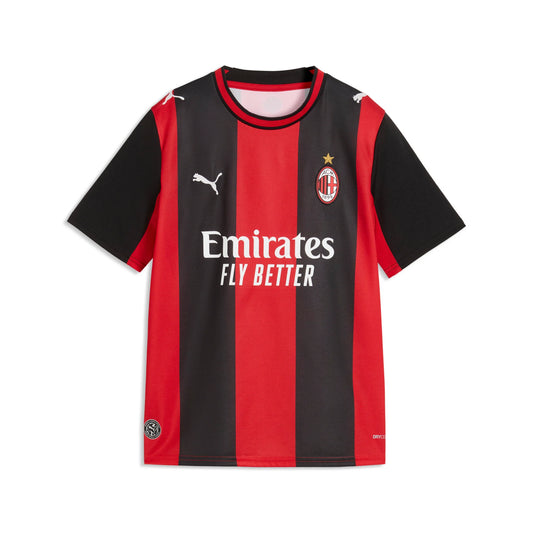 PUMA AC Milan Home Youth Soccer Jersey 2026 Black Red