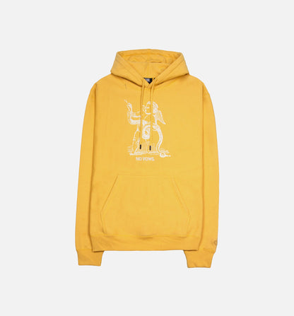 No Vows Core Fleece Hoody Yellow White