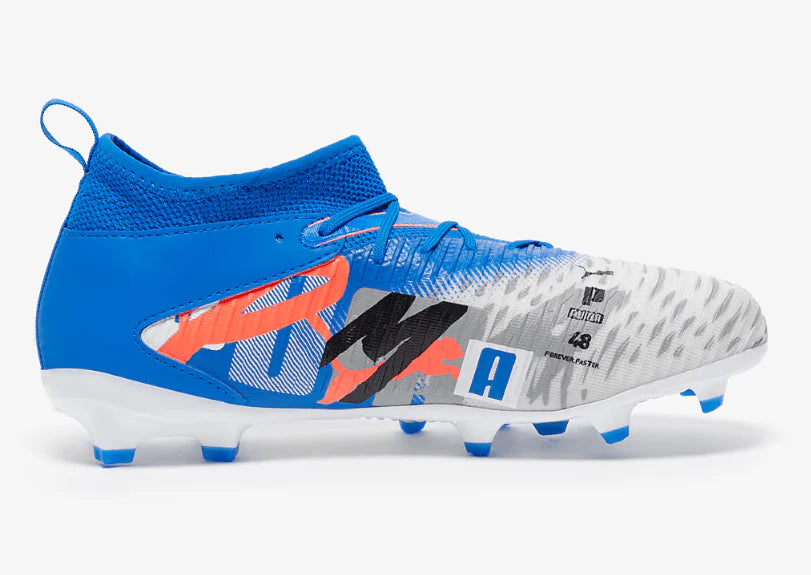 PUMA Future 8 Match Forever FG AG Firm Multi Ground Soccer Cleats Junior White