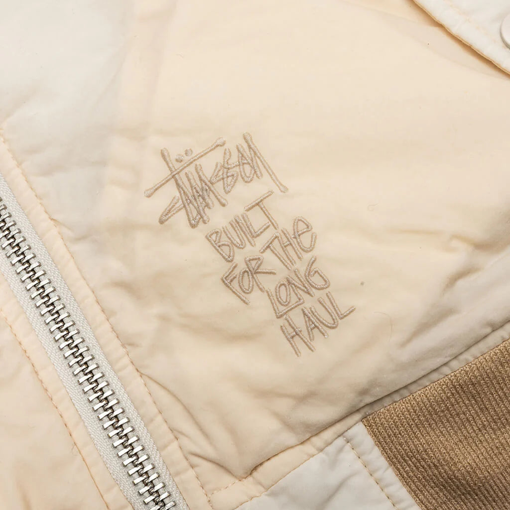 Quilted Bomber Waxed Cream