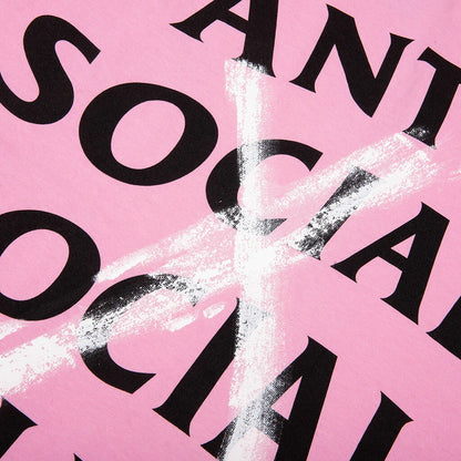 Cancelled Hand Painted Tee Pink