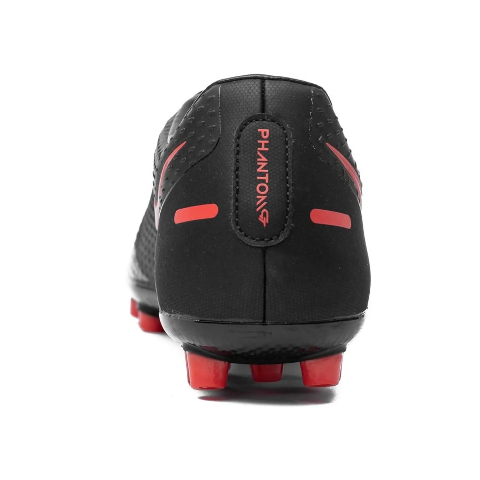 Nike Phantom GT Academy AG Artificial Grass Soccer Cleats Black Chile Red Dark Smoke Grey