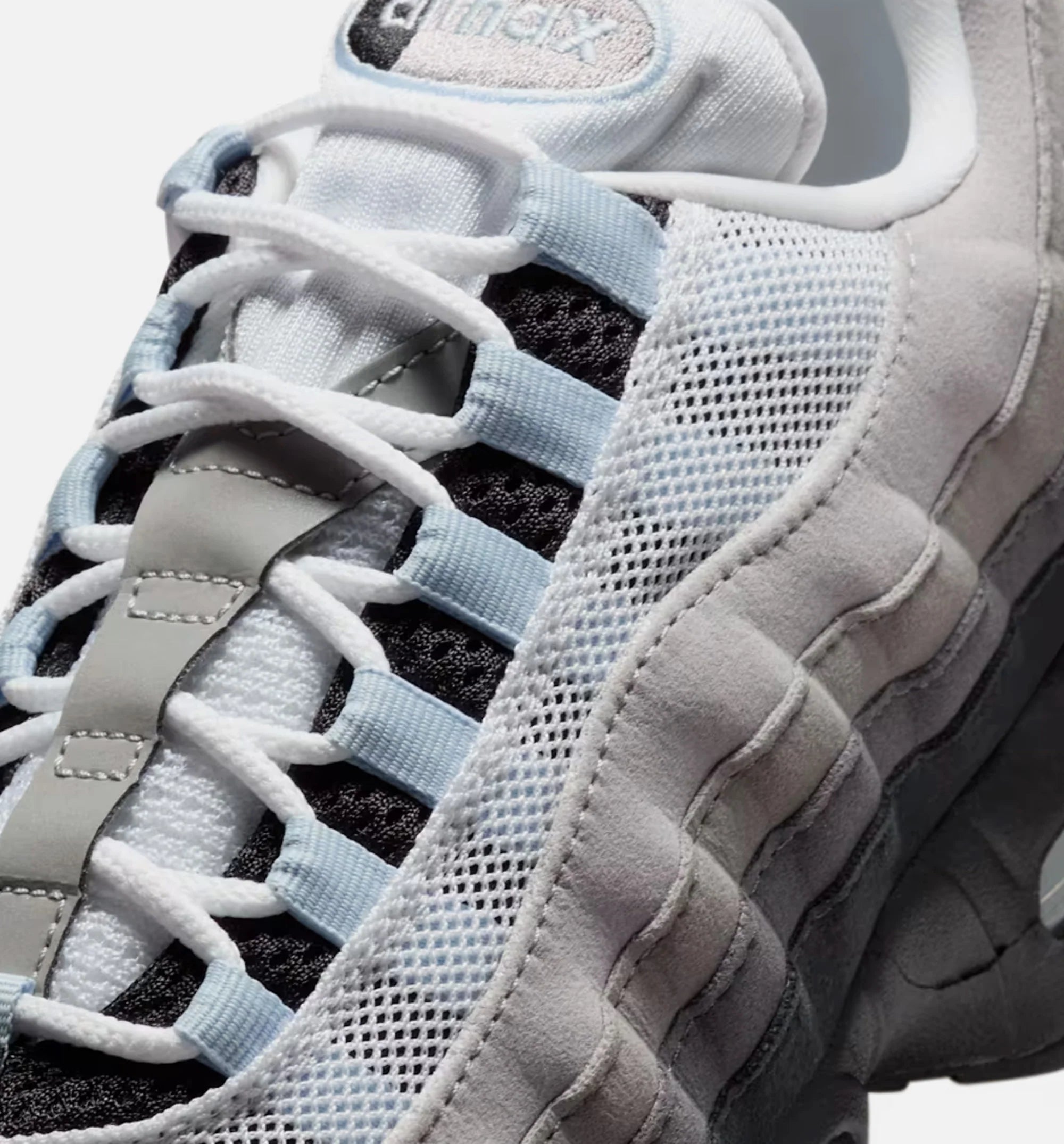 Air Max 95 Big Bubble Womens Lifestyle Shoe Black Blue Tint White Medium Grey Anthracite Light Graphite