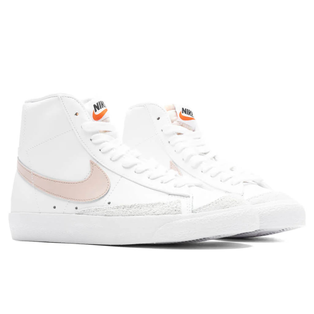 Womens Blazer Mid 77 White Pink Oxford
