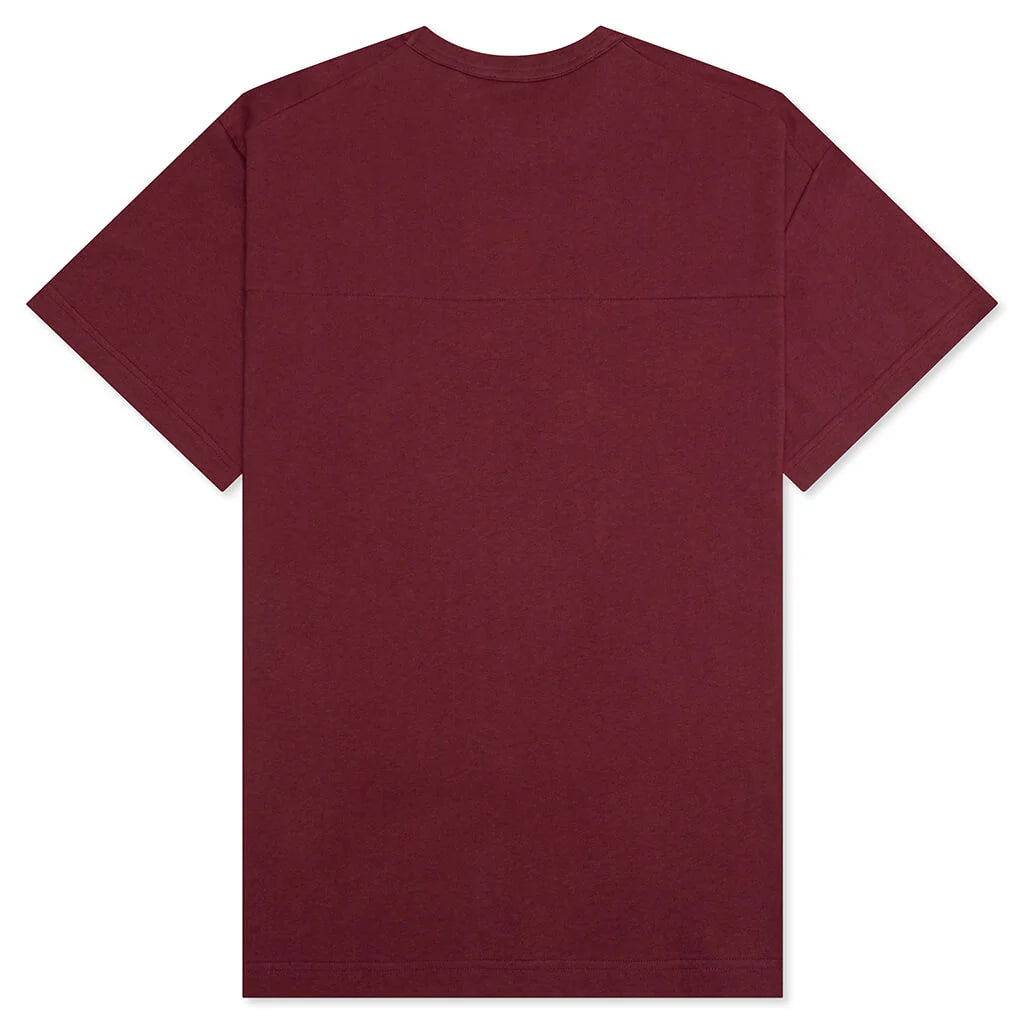 Jersey Braque Pocket Tee Burgundy
