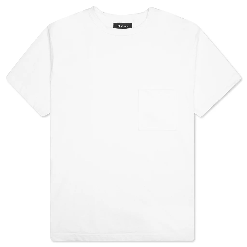 Jersey Braque Pocket Tee White
