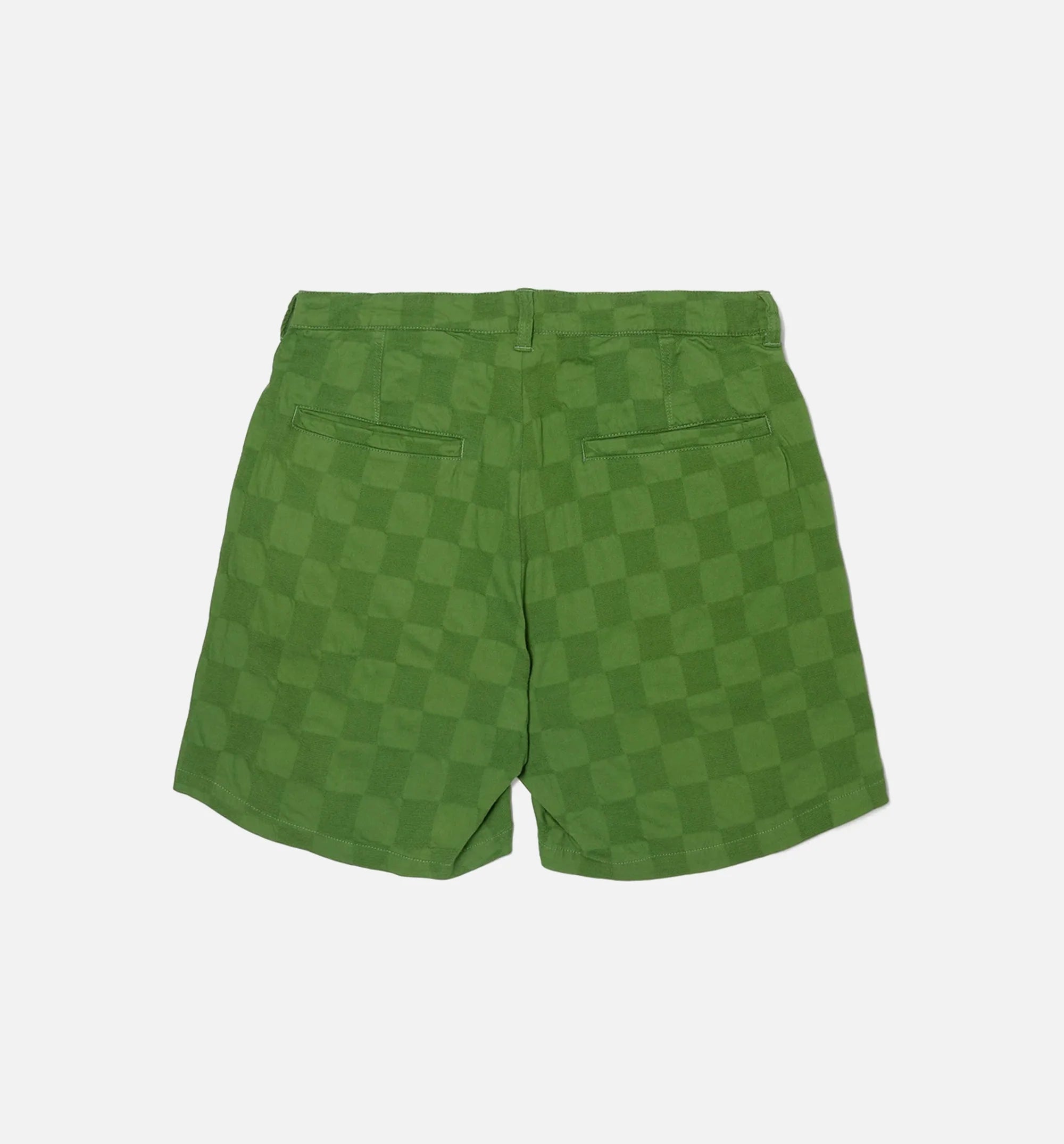 Jazz Checkered Short Mens Shorts Green