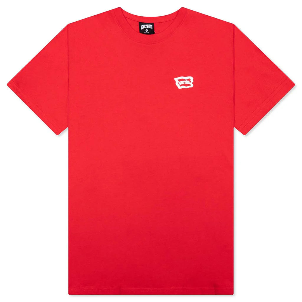 Feature x Icecream Rings Short Sleeve Tee Tomato Red