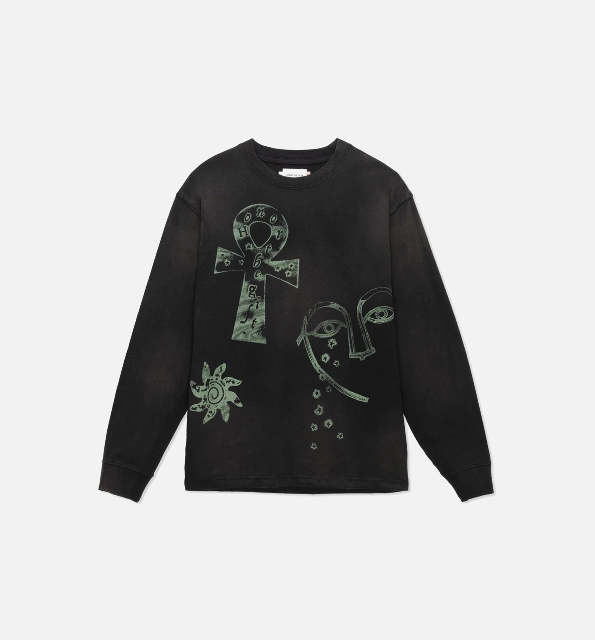 Elder Long Sleeve Tee Mens T Shirt Black