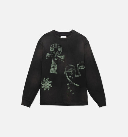 Elder Long Sleeve Tee Mens T Shirt Black