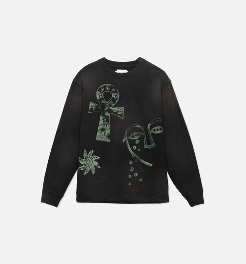Elder Long Sleeve Tee Mens T Shirt Black