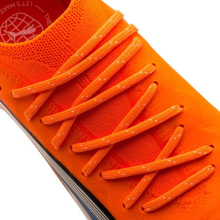 PUMA Ultra Ultimate Court Indoor Soccer Shoes Ultra Orange White Blue Glimmer