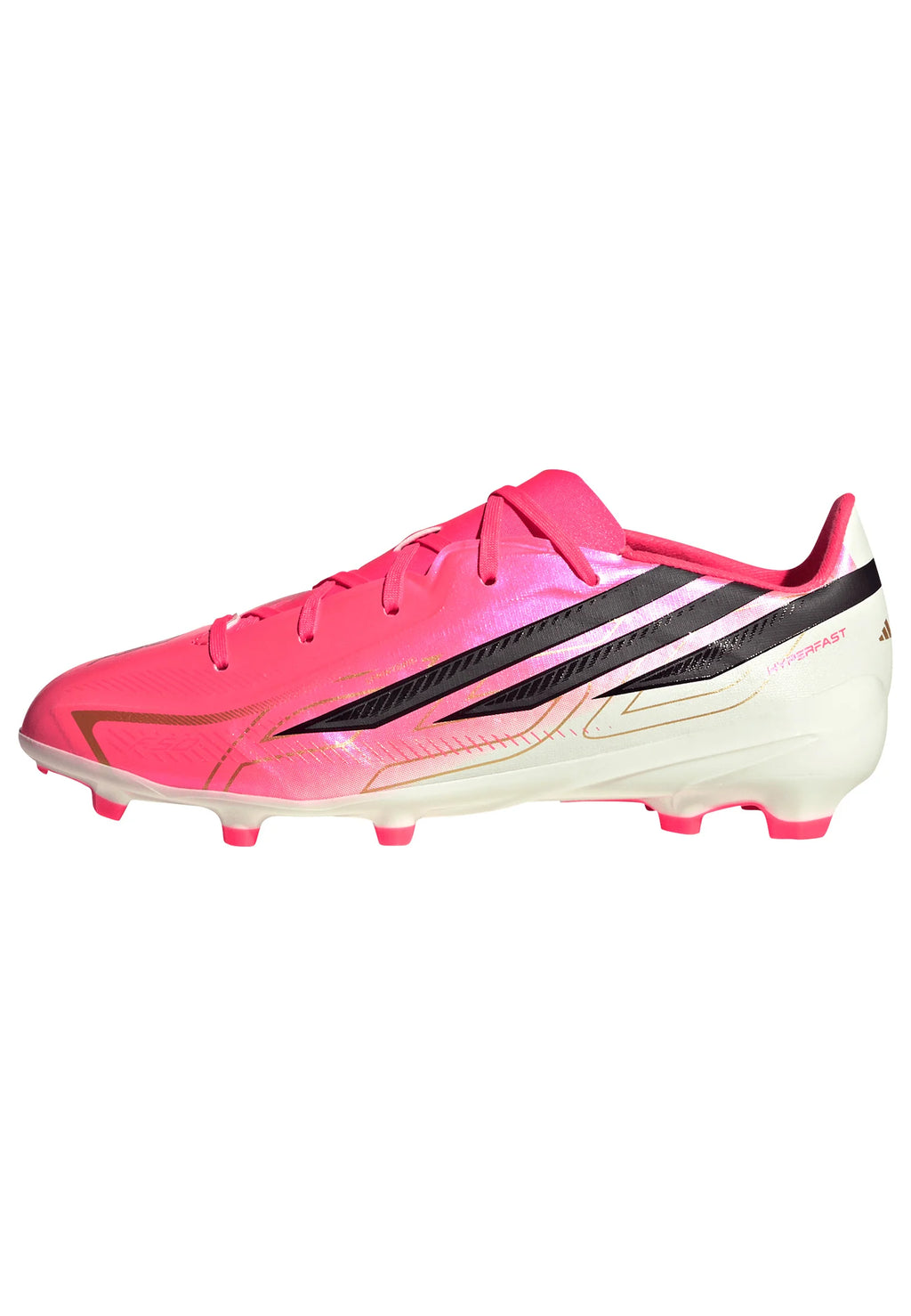 adidas F50 Hyperfast League Firm Ground Youth Soccer Cleats Turquesa Black Gold