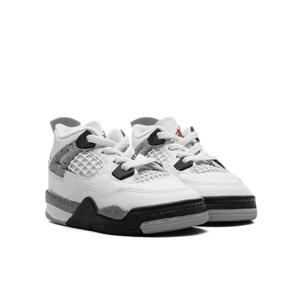 Air Jordan 4 Retro OG White Cement TD Summit White Fire Red Cement Grey Black