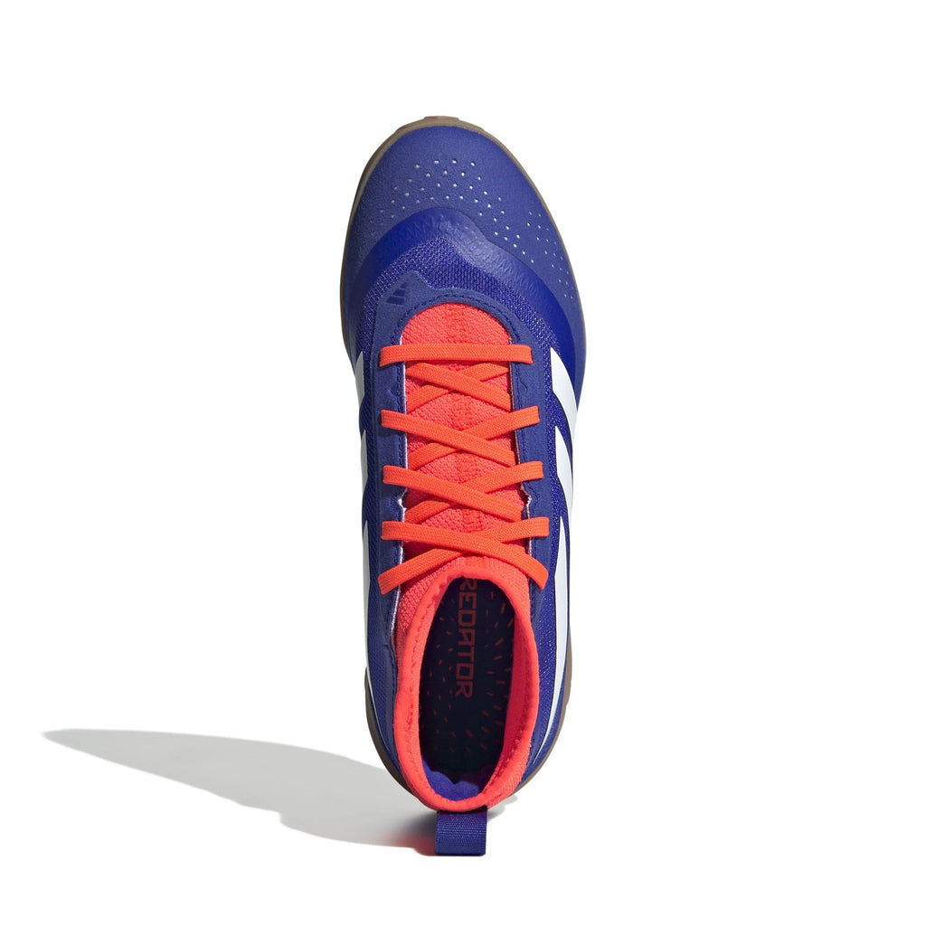 adidas Predator League IN Junior Indoor Soccer Shoes Lucid Blue White Solar Red