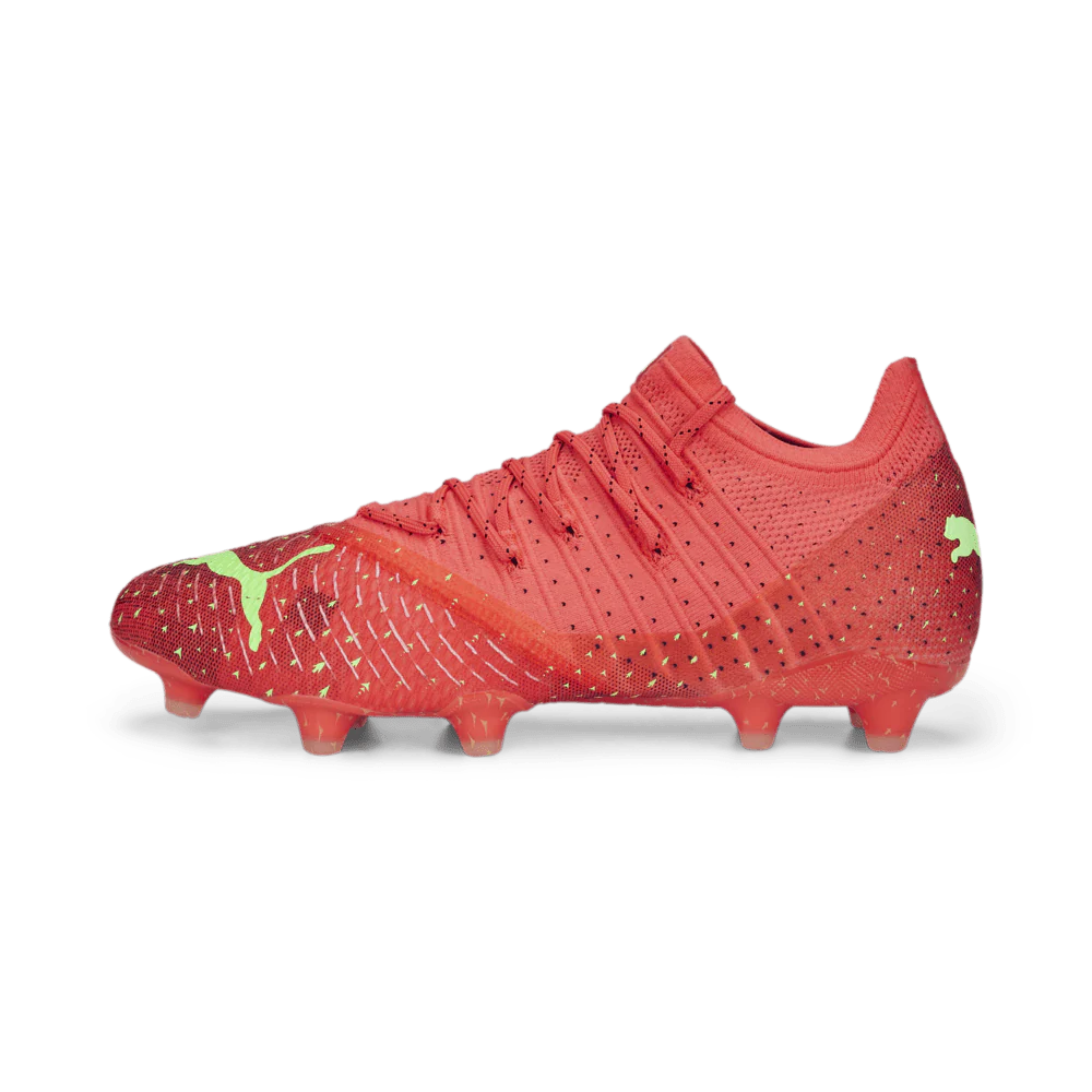 PUMA Future Z 14 FG AG Multi Ground Soccer Cleats Fiery Coral Black Salmon
