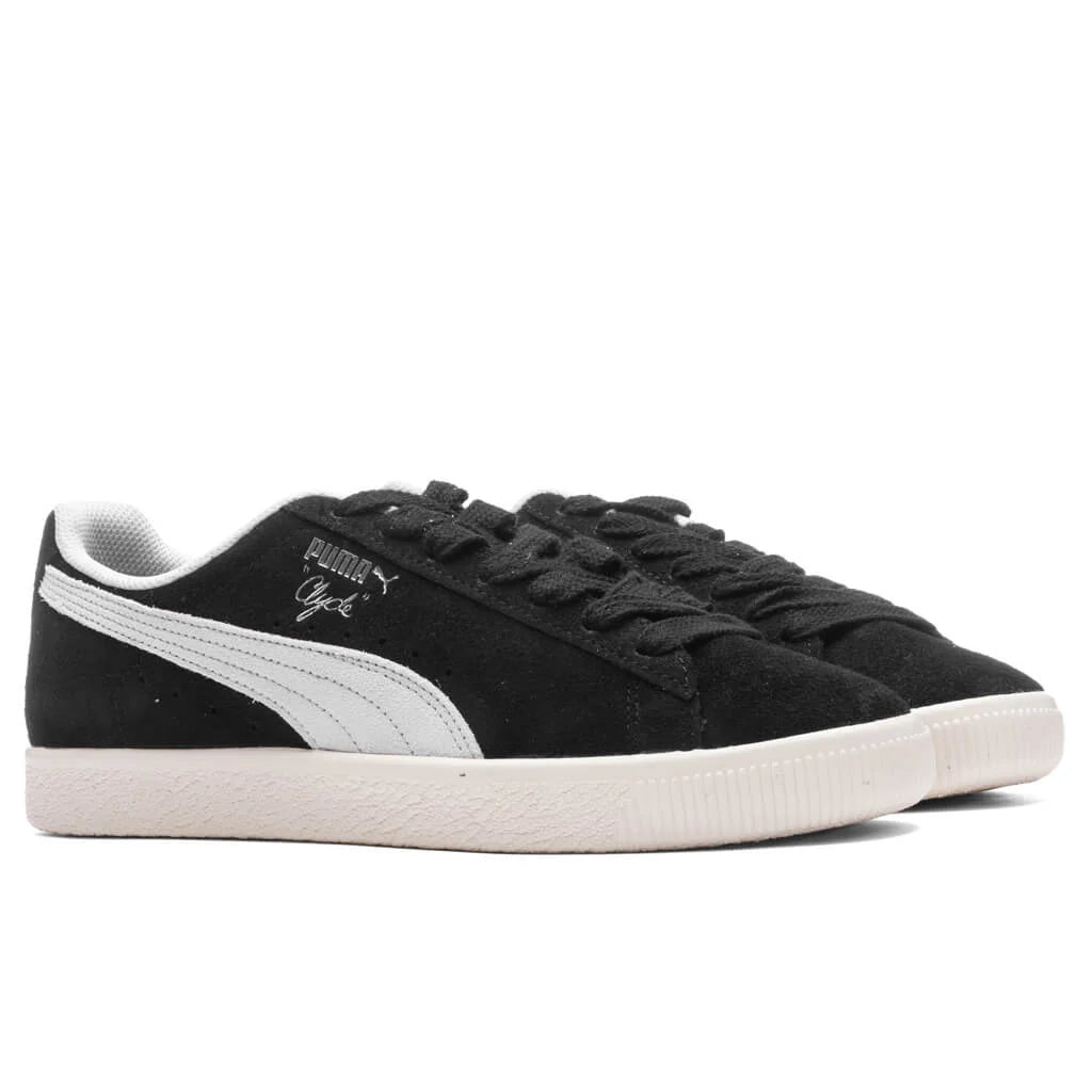 Clyde Hairy Suede Black Frosted Ivory