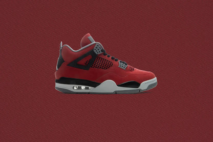 Air Jordan 4 Retro Toro Bravo Fire Red White Black Cement Grey