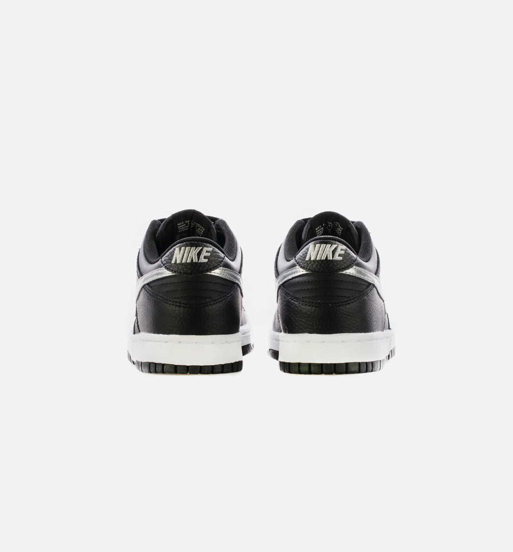 Dunk Low Black Silver Grade School Lifestyle Shoe Black Silver Limit One Per Customer