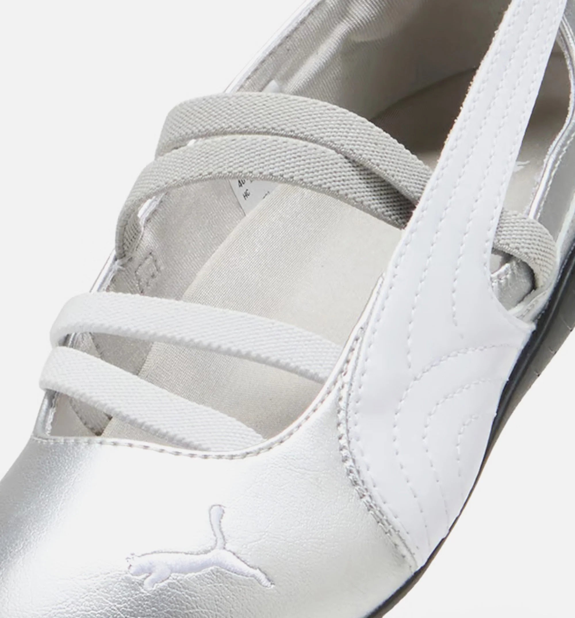 Speedcat Ballet Metallic Womens Lifestyle Shoe Silver White Grey