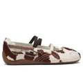Womens Speedcat Ballet Cow Print Chocolate Brown Warm White