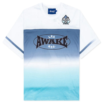 Mesh Football Jersey White Multi