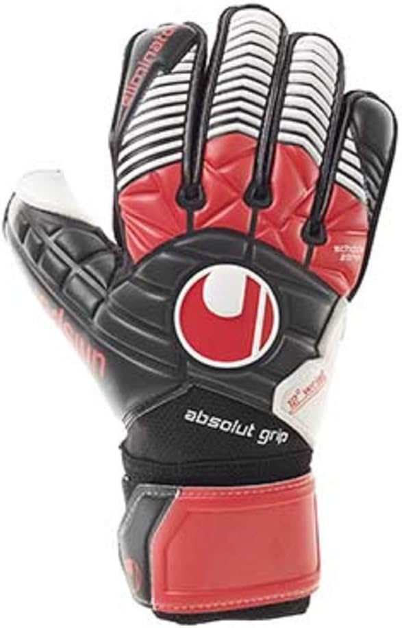 Uhlsport Eliminator Absolutgrip Goalkeeper Gloves Black Red White