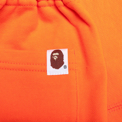 Kids Bape Pigment Dye Sweat Shorts Orange