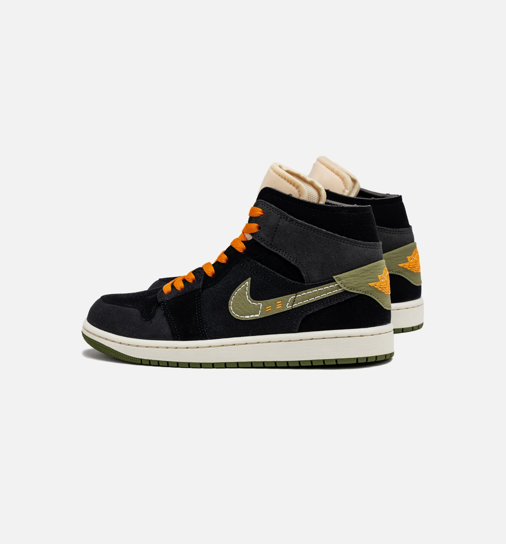 Air Jordan 1 Mid SE Craft Halloween Mens Lifestyle Shoe Grey