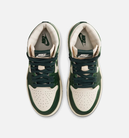 Air Jordan 1 Retro High OG Pro Green Preschool Lifestyle Shoe Pale Ivory Pro Green Fir Coconut Milk Free Shipping