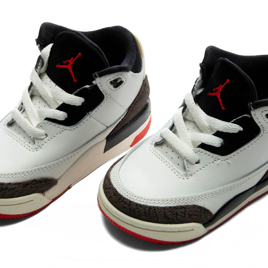 Air Jordan 3 Retro OG Worlds Best Dad TD Sail Black University Red Pale Ivory