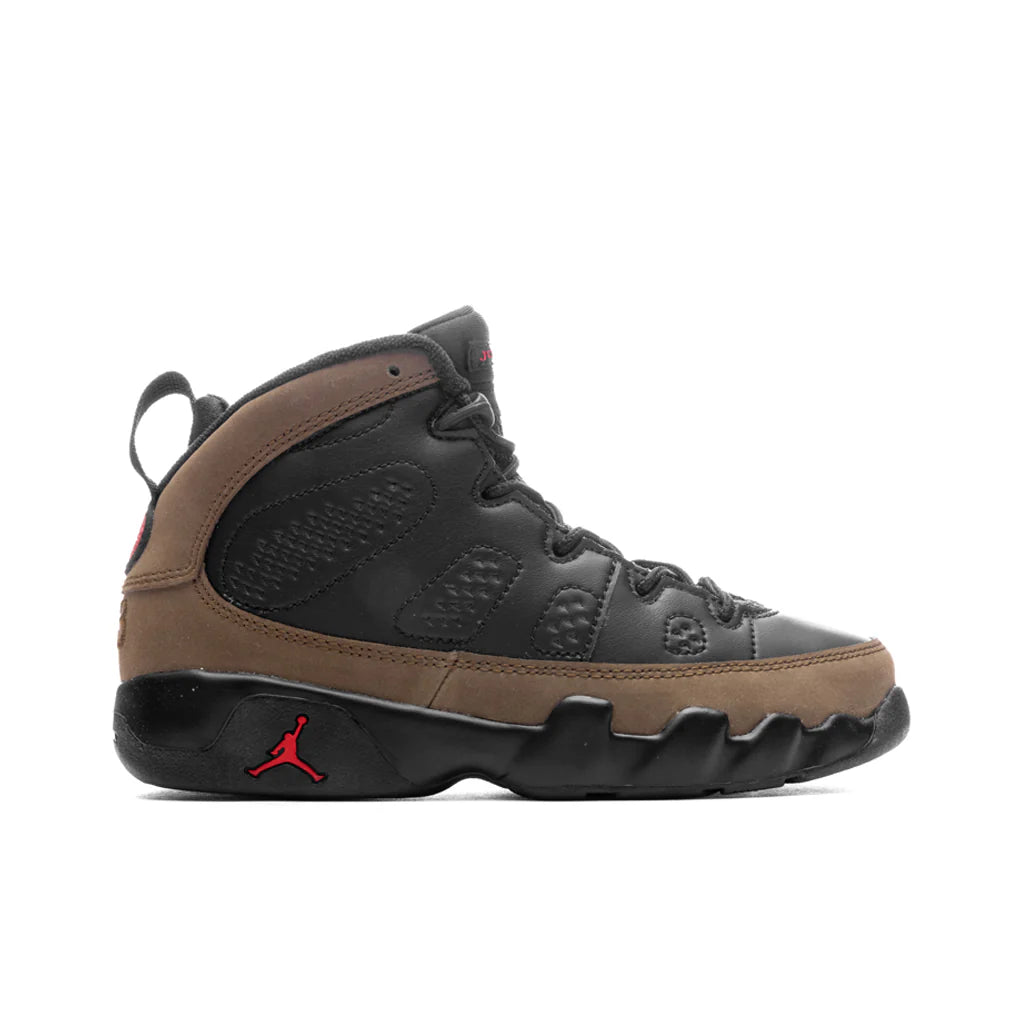 Jordan 9 Retro PS Black True Red Light Olive
