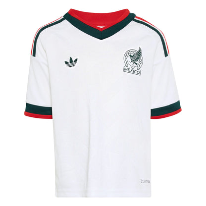adidas Mexico Away Soccer Mini Set 2026 White