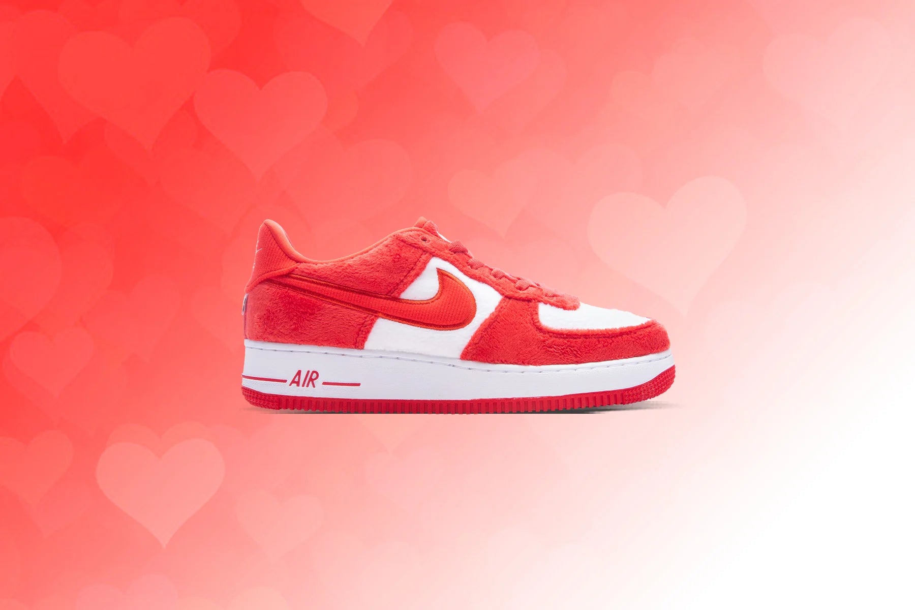 Air Force 1 LV8 2 GS Valentines Day Fire Red Light Crimson Pink Foam