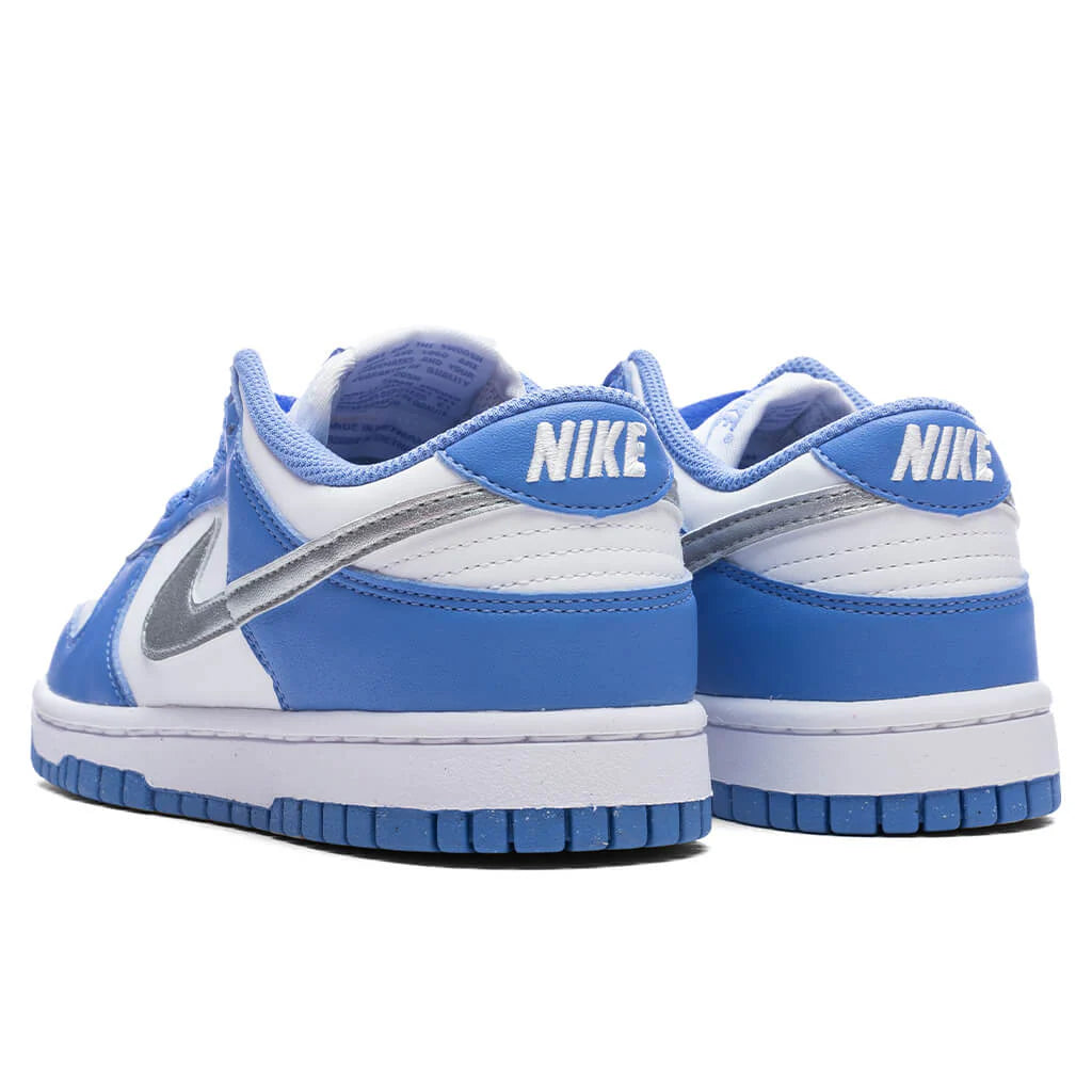 Womens Dunk Low Royal Pulse Metallic Silver White