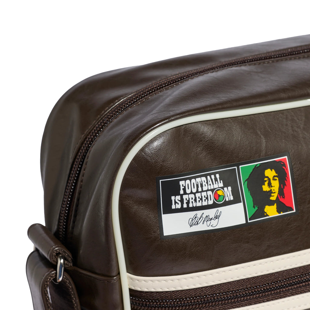 adidas Bob Marley Airliner Shoulder Bag Brown White